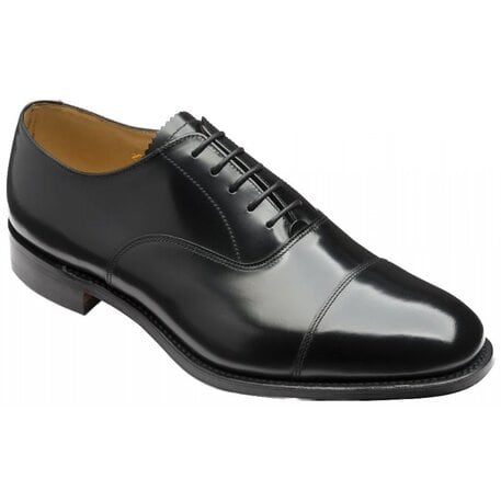 Loake 300 in Black Leather, F Fit - Bradshaw & Lloyd